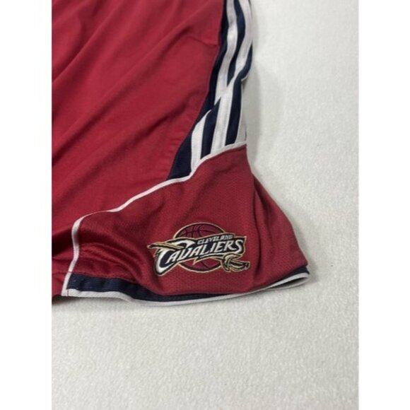 Cleveland Cavaliers Adidas Basketball Shorts XL Striped Climalite NBA Official - Picture 4 of 14